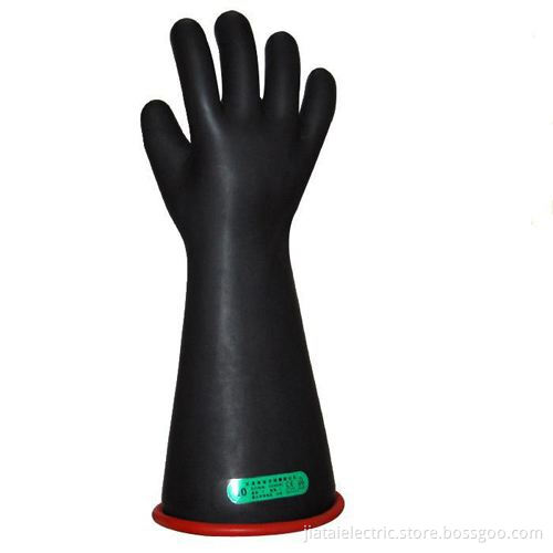 Extra Long Yellow Black Chemical Resistant Rubber & Latex Safety Gloves